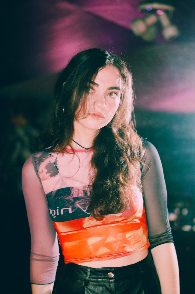 Kaylee Federmann, Tone Talent Agency model, nightlife portrait