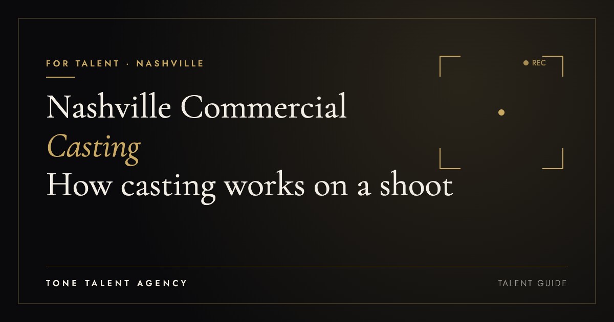 Nashville commercial casting guide for models